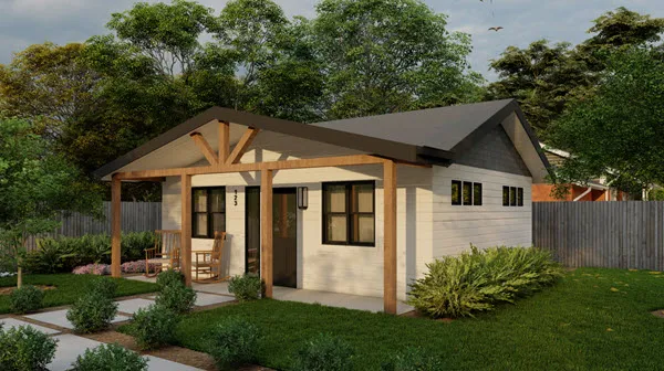 Hazel studio ADU rendering