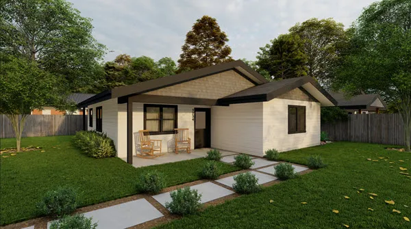 Tupelo 2-bedroom ADU rendering